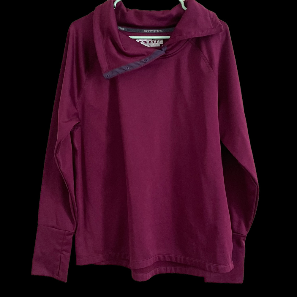 Champion Powertrain Duofold Warm Control Pullover Purple Sweatshirt Sz XL